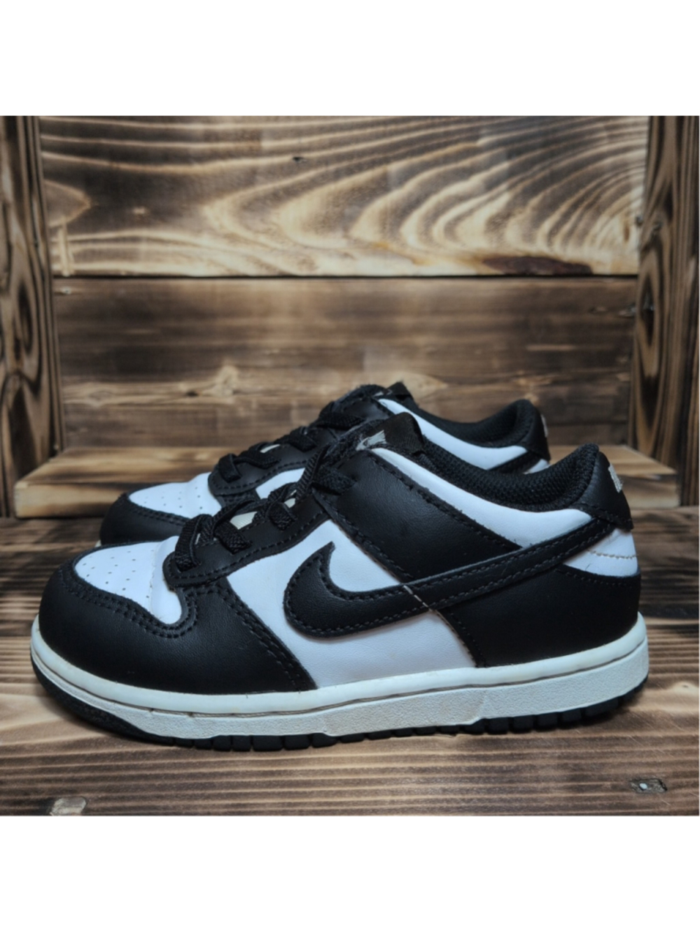 Nike Shoes Toddler Baby 10C Black White Dunk Low Panda Sneakers CW1589-100